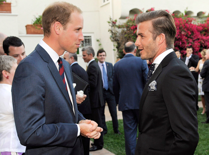 Prince William, David Beckham Prince William, David Beckham